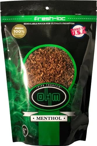 OHM Menthol Pipe Tobacco 6 oz. Bag