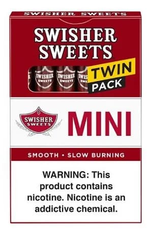 Swisher Sweets Mini Cigarillos Twin Pack (20 Packs of 6 - Total 120)