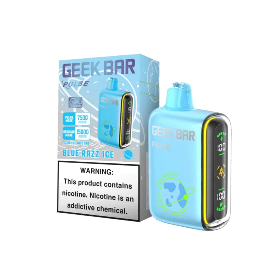 Geek Bar Blue Razz Ice Disposable Vape – Blue Raspberry + Cooling Ice