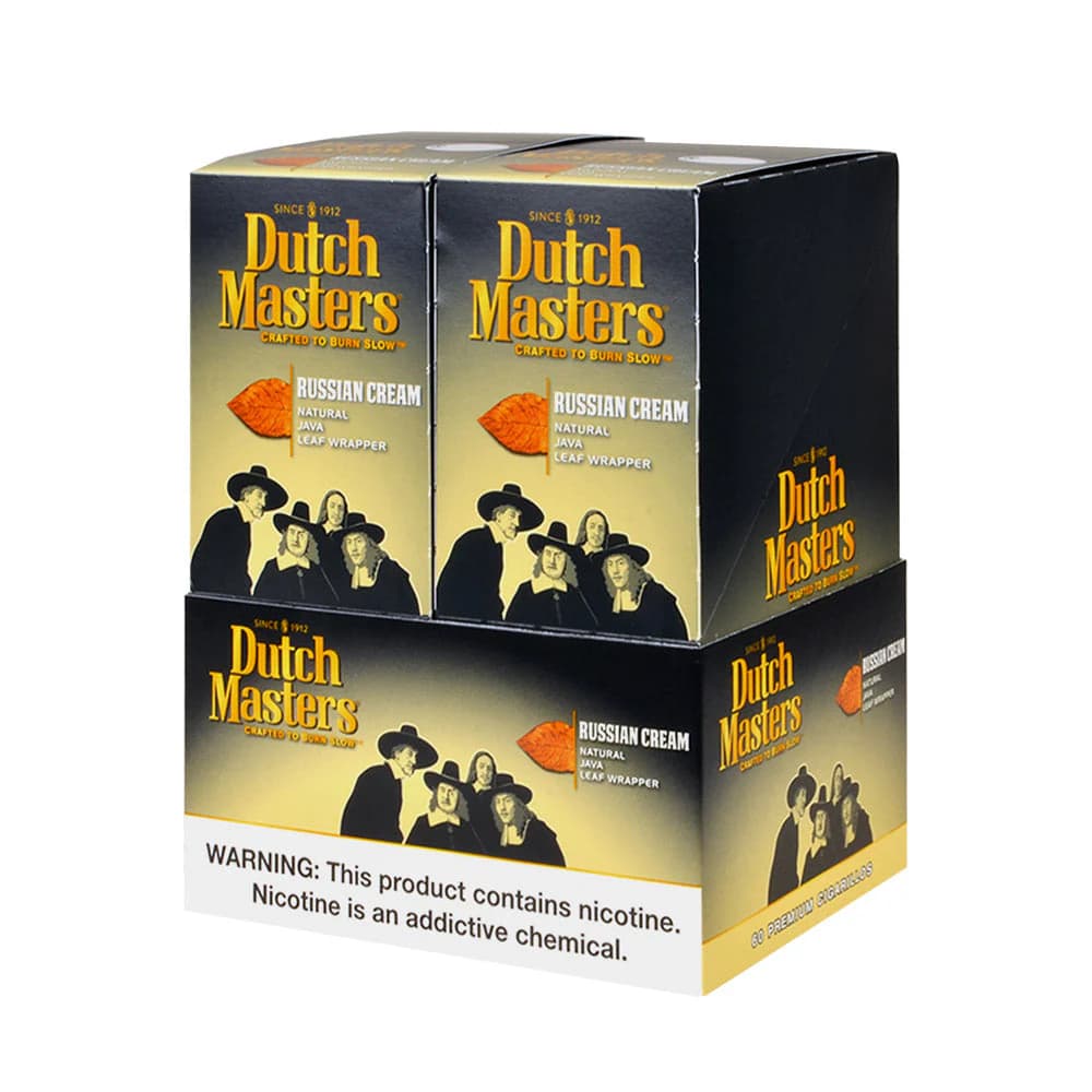 Dutch Masters Russian Cream (20 Pouches of 3 - Total 60)