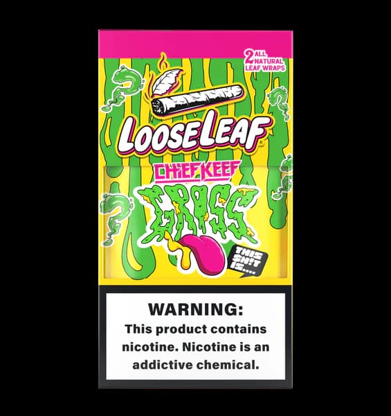 Loose Leaf Natural Leaf Wraps - Chief Keef GLOss (20 Packs of 2 - Total 40)