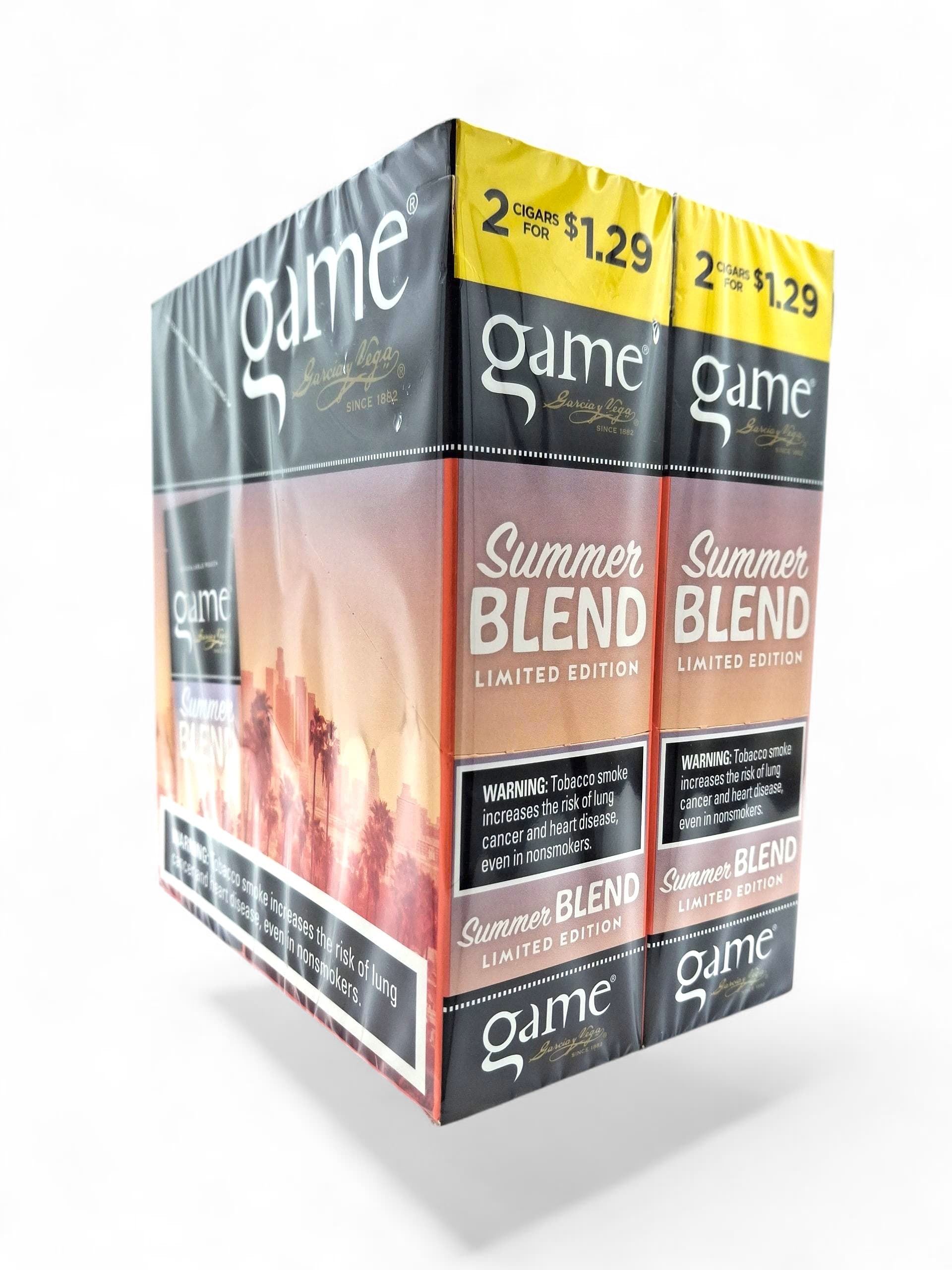 Game Vega Cigarillos Summer Blend (30 Pouches of 2 - Total 60)