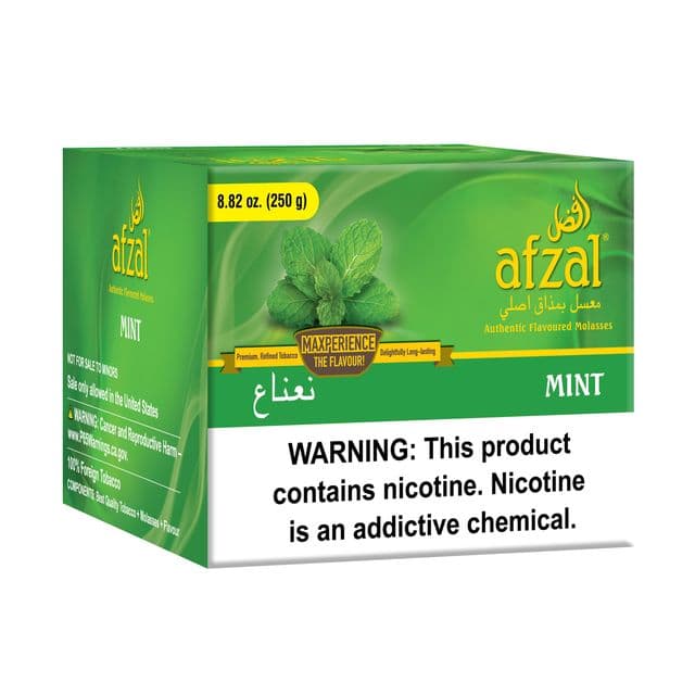 Afzal Mint Hookah Tobacco - 250g Shisha Molasses