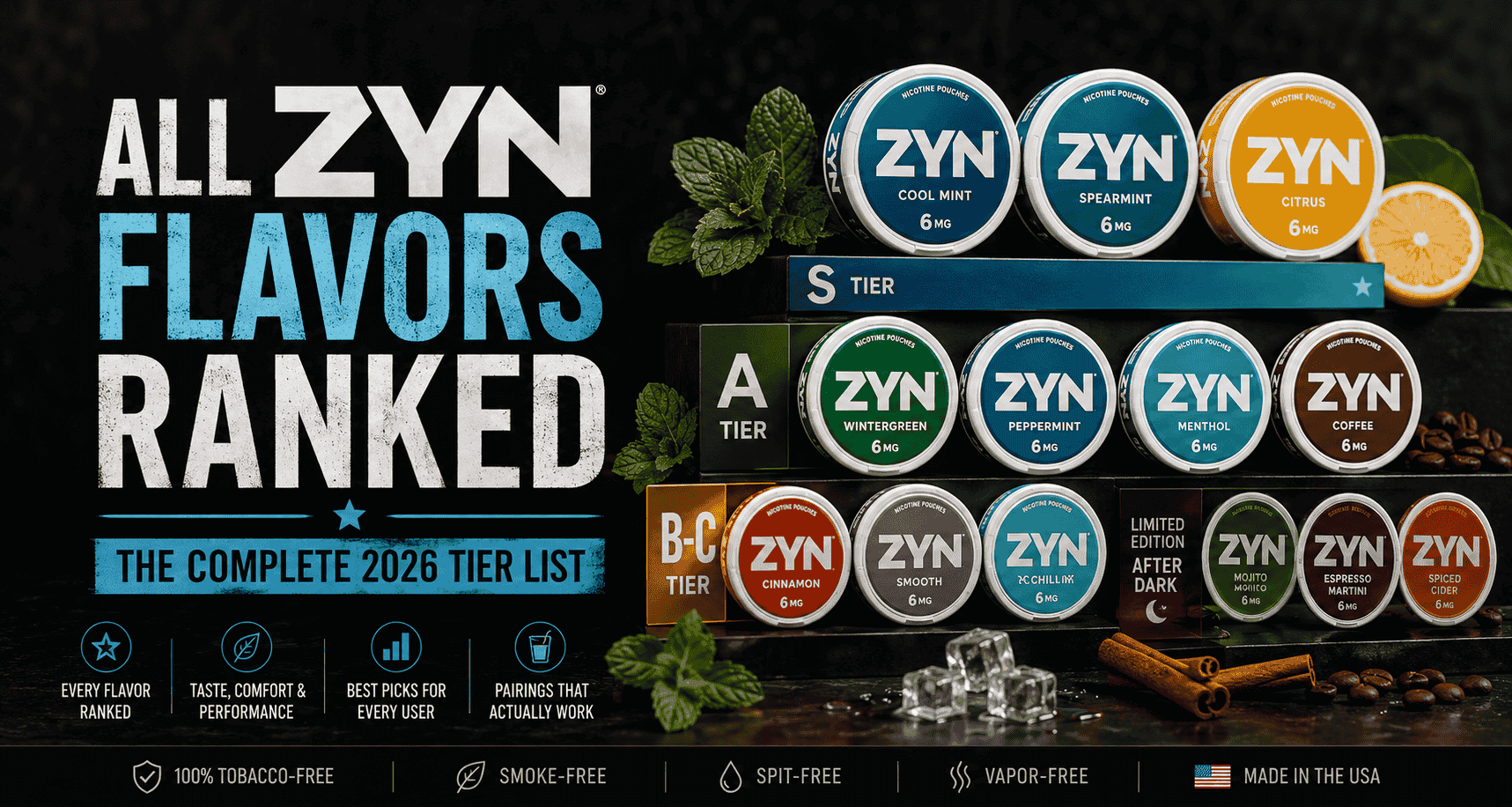 All ZYN Flavors Ranked: The Complete 2026 Tier List