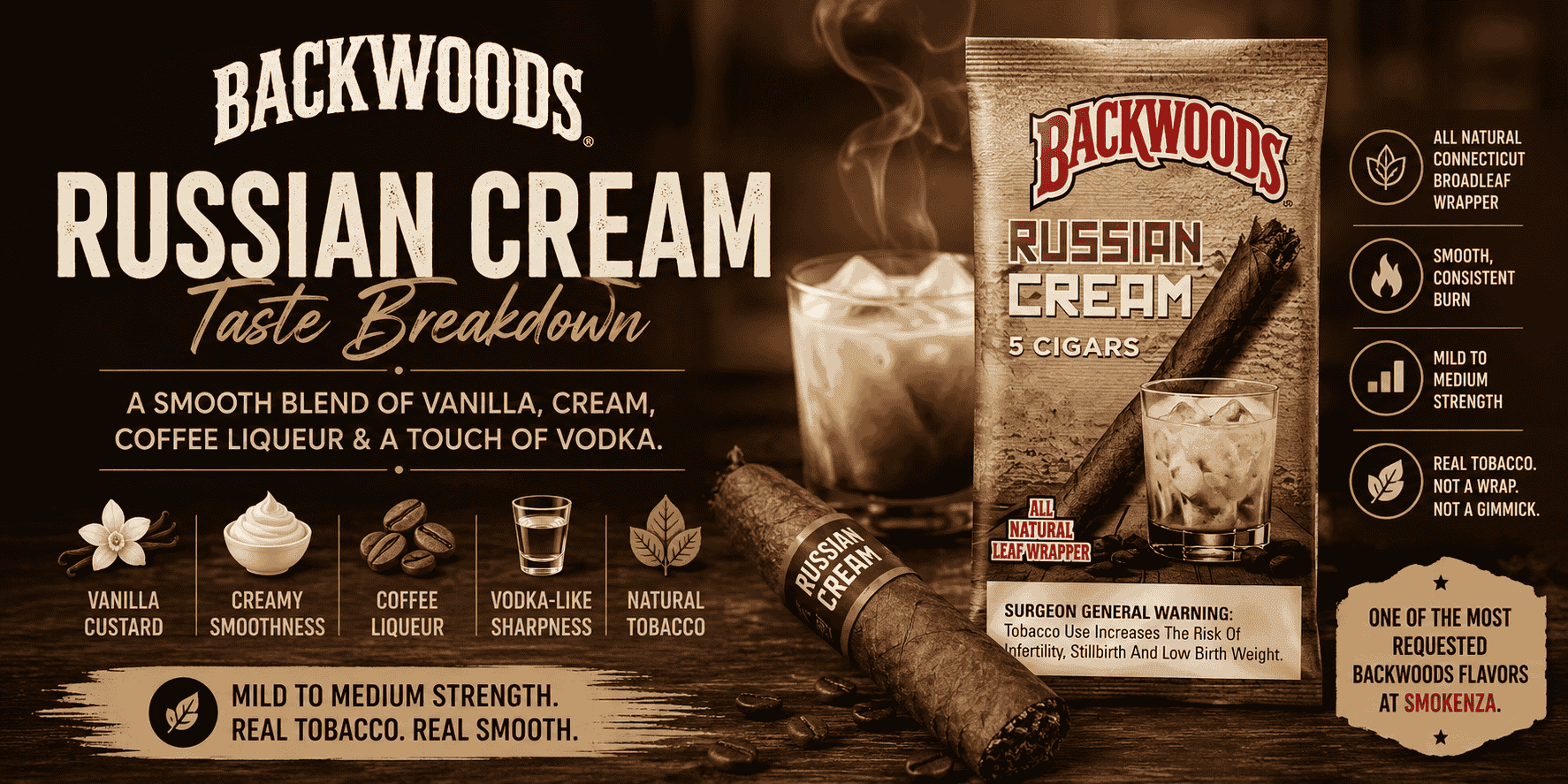 What Does Backwoods Russian Cream Taste Like? A Full Flavor Breakdown