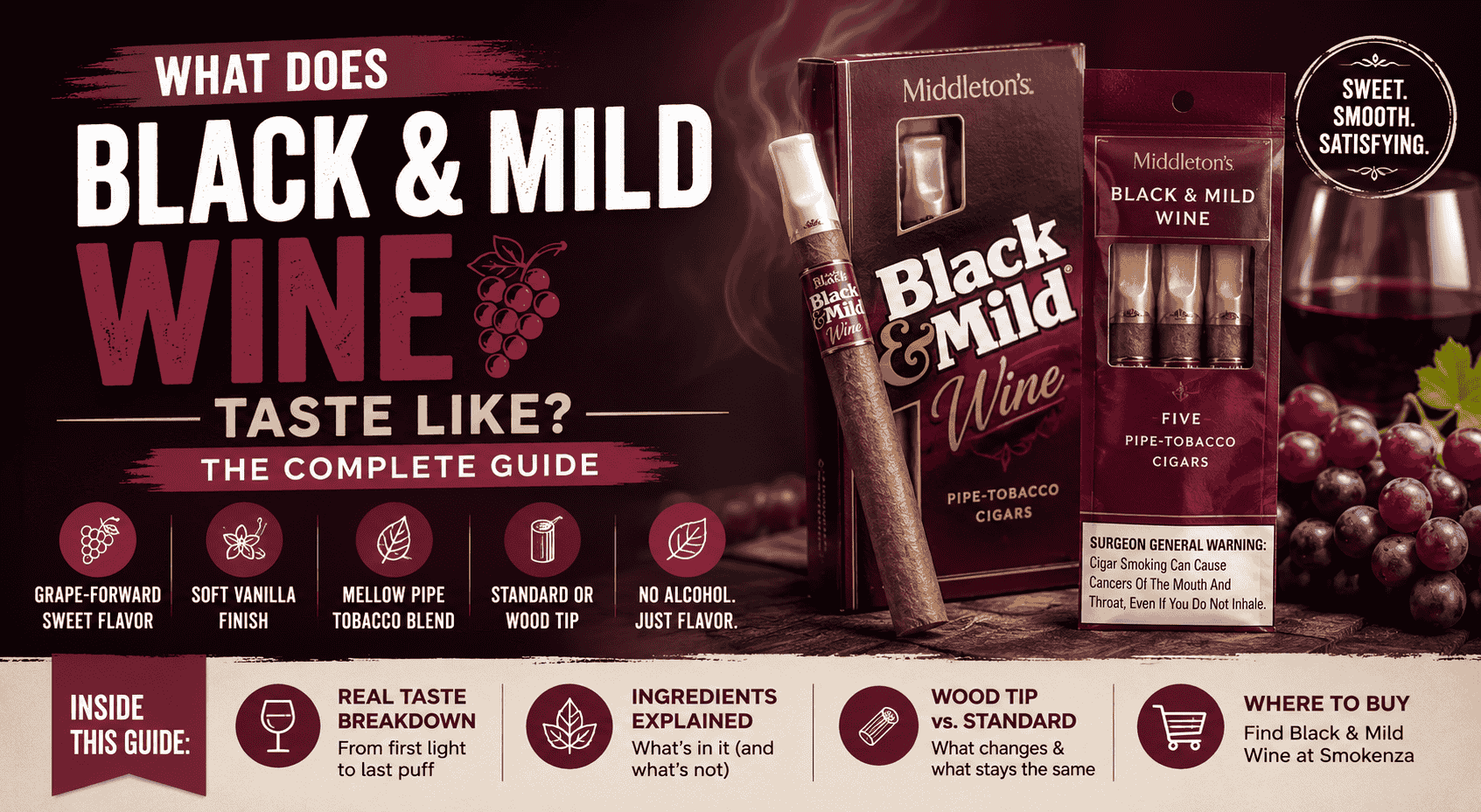 What Does Black & Mild Wine Taste Like?
