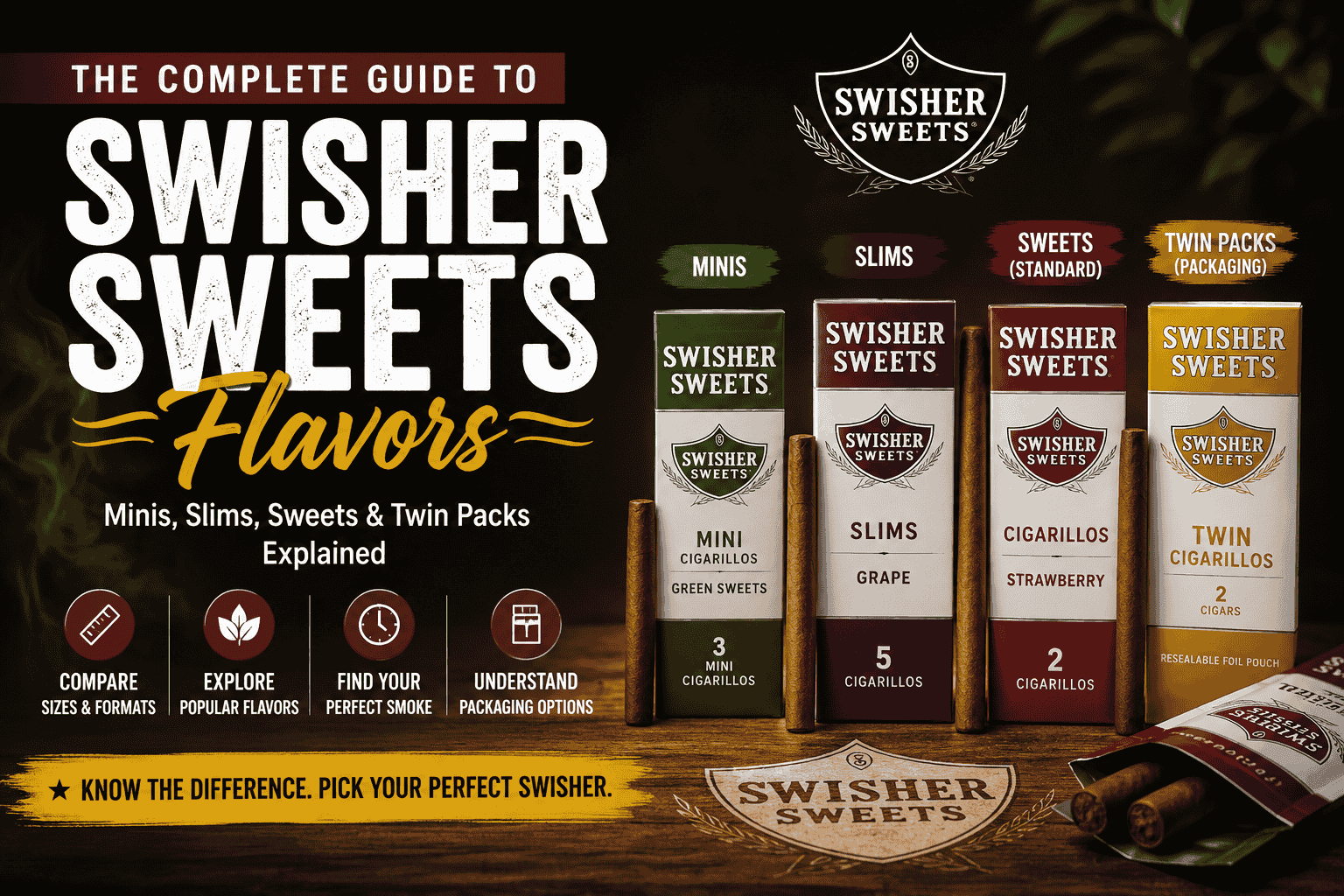 Swisher Sweets Flavors: Minis, Slims & Twin Packs Guide