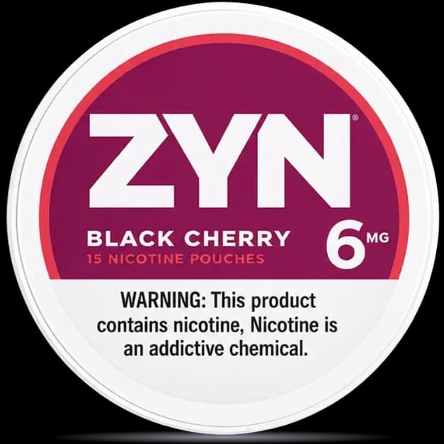 ZYN Black Cherry 6mg Nicotine Pouches (5 cans)