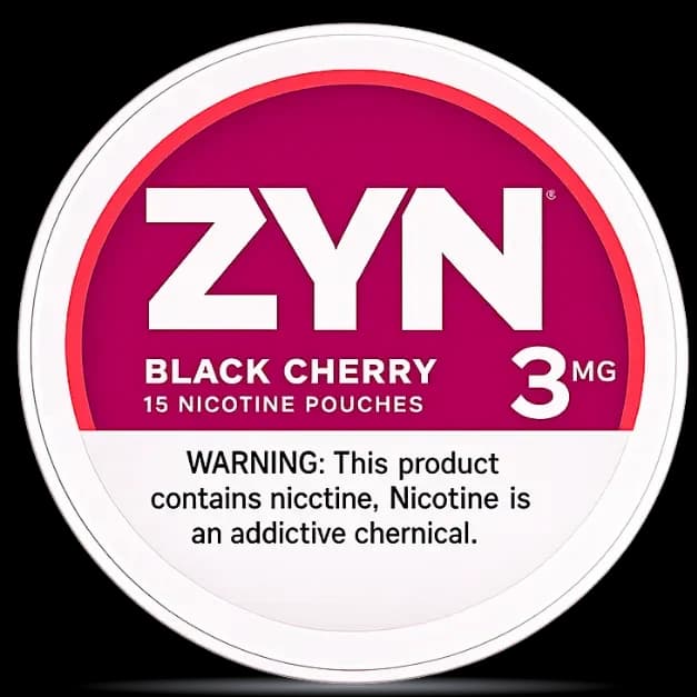 ZYN Black Cherry 3mg Nicotine Pouches (5 cans)