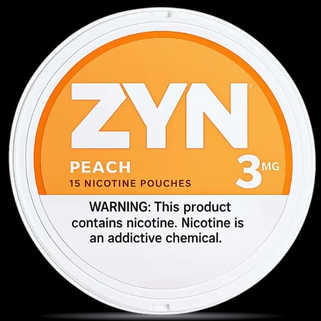 ZYN Peach 3mg Nicotine Pouches (5 cans)