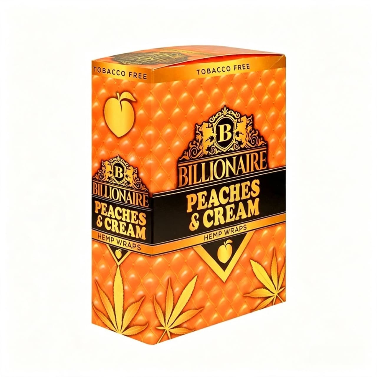 Billionaire Hemp Wraps - Peaches & Cream - 25 Packs of 2 (Total 50)