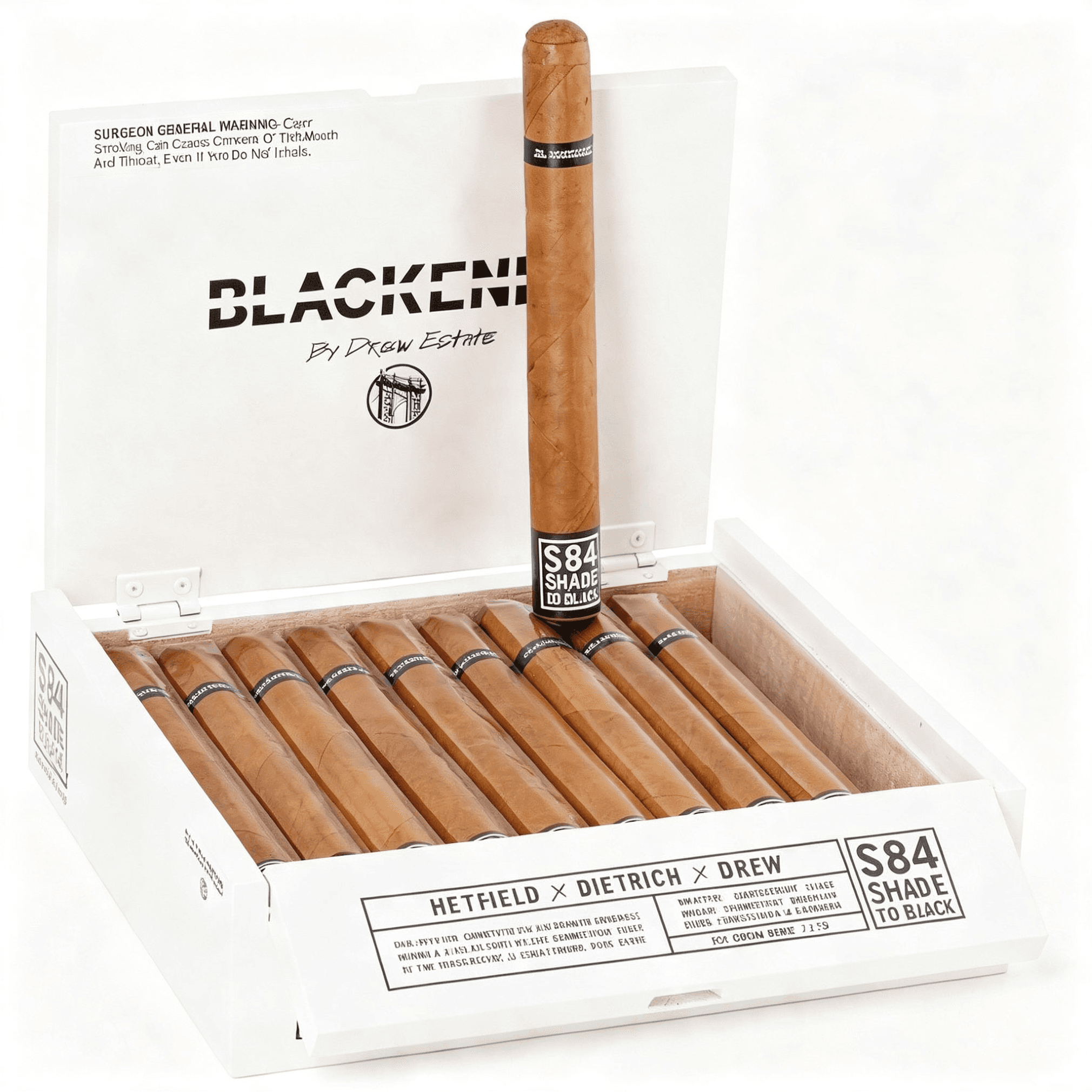 Blackened S84 Corona Doble - Box of 20