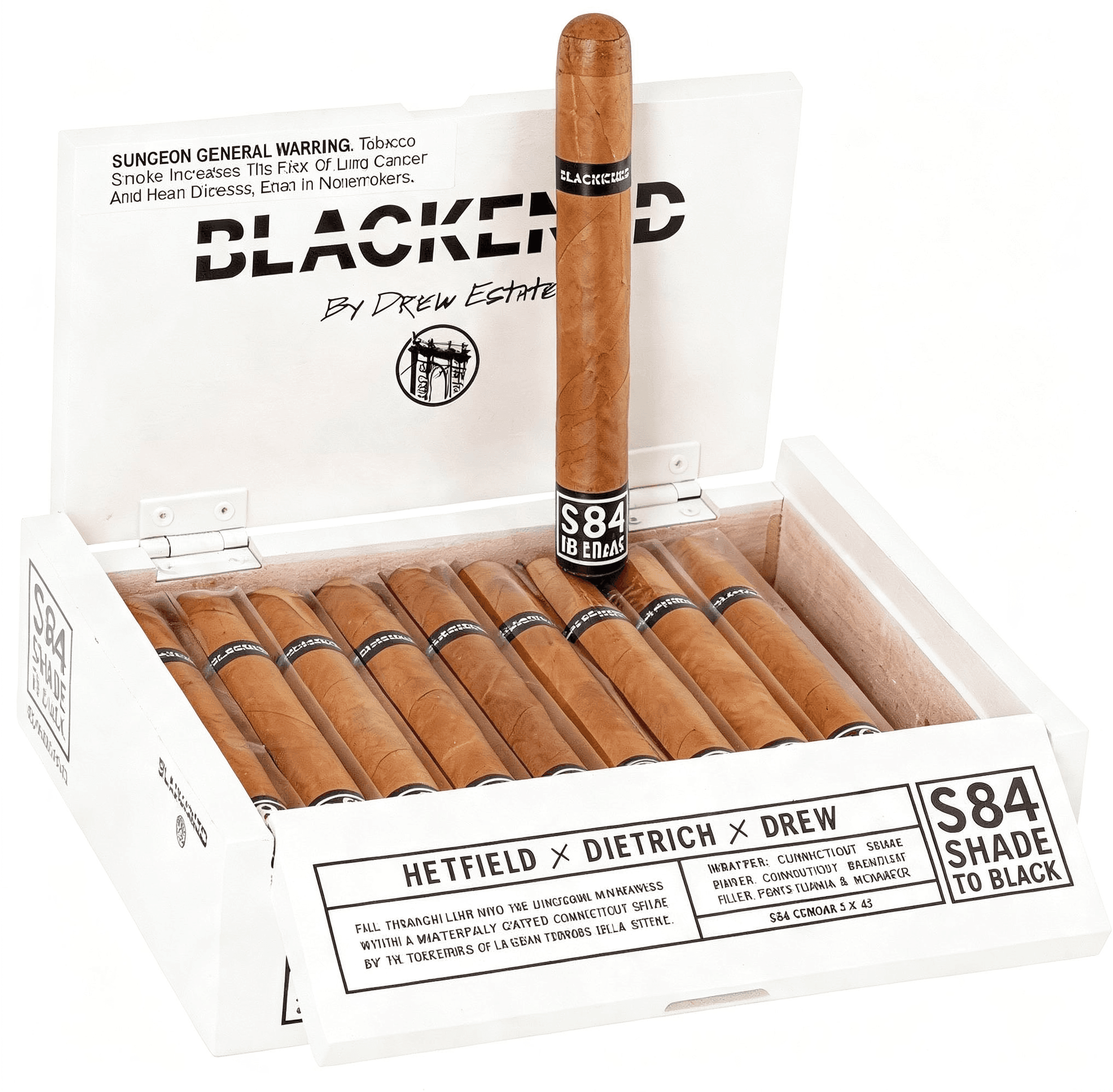 Blackened S84 Corona - Box of 20