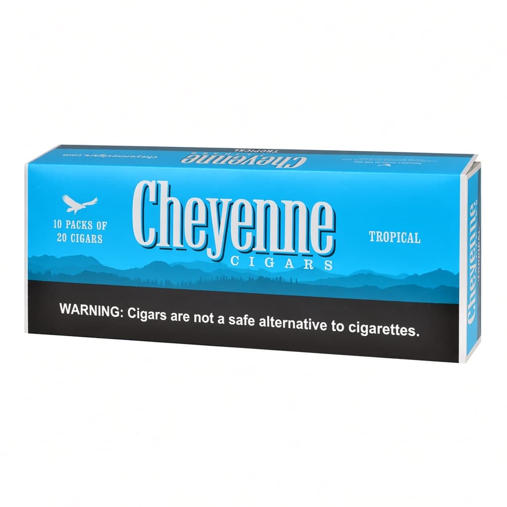Cheyenne Tropical Filtered Cigars - 10 Packs of 20 (200 Count)