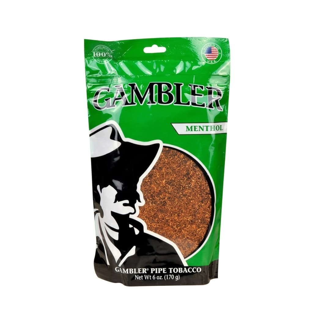 Gambler Pipe Tobacco Menthol (Mint) 6 oz. Bag