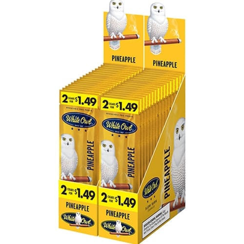 White Owl Pineapple (30 Packs of 2 - Total 60)