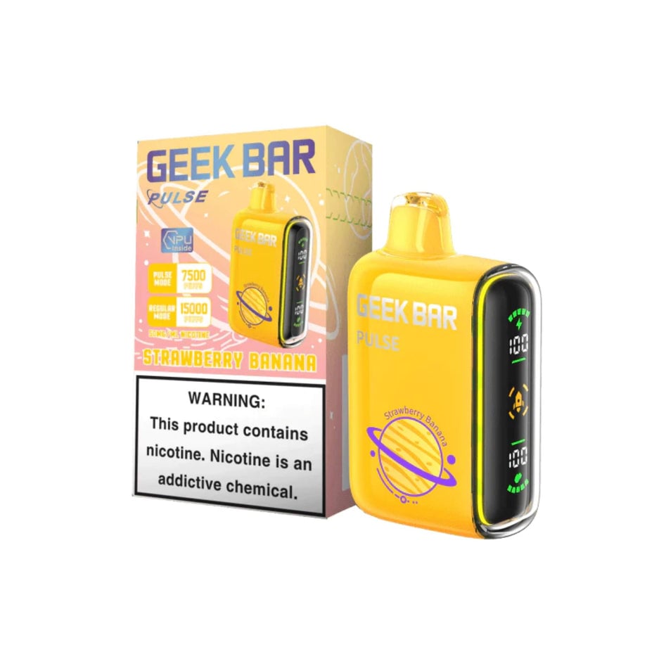 Geek Bar Strawberry Banana Disposable Vape | Creamy Smooth Fruit Blend