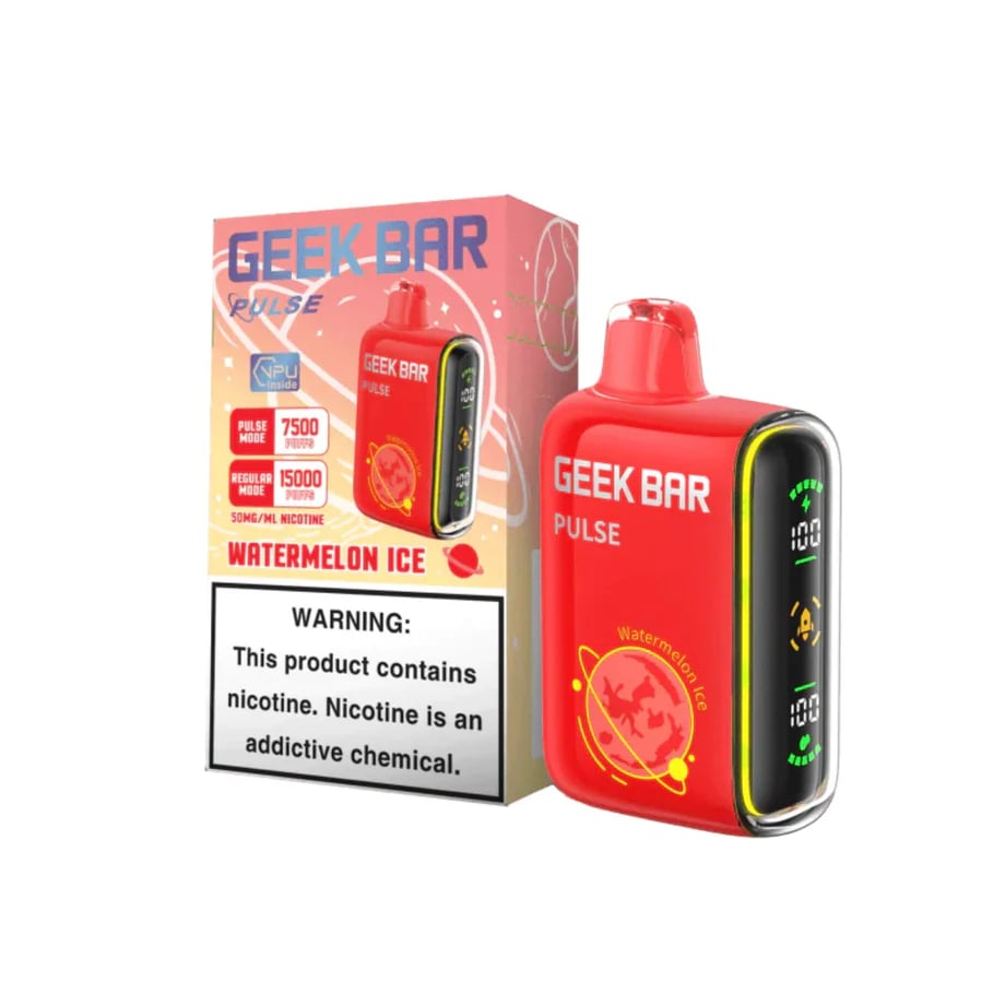 Geek Bar Watermelon Ice Disposable Vape | Fresh Watermelon with Cool Menthol