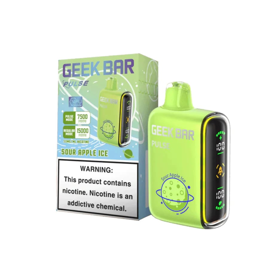 Geek Bar Sour Apple Ice Disposable Vape | Tart Green Apple + Icy Finish