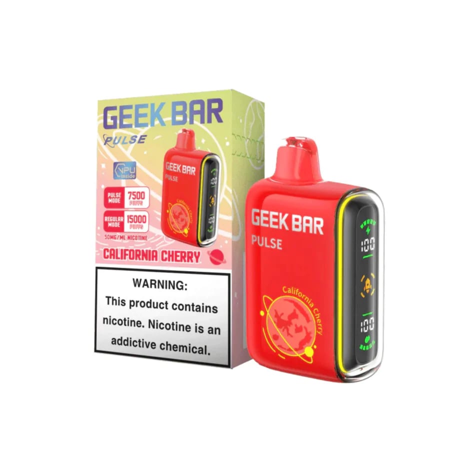 Geek Bar California Cherry Disposable Vape – Rich Cherry Candy Flavor