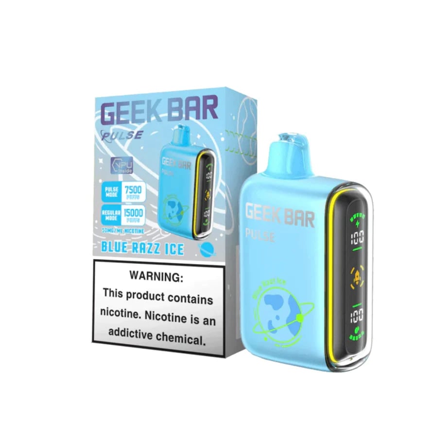 Geek Bar Blue Razz Ice Disposable Vape – Blue Raspberry + Cooling Ice