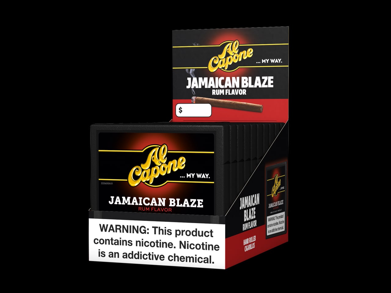 Al Capone Jamaican Blaze Cigarillos - 10 packs of 10 (total 100)