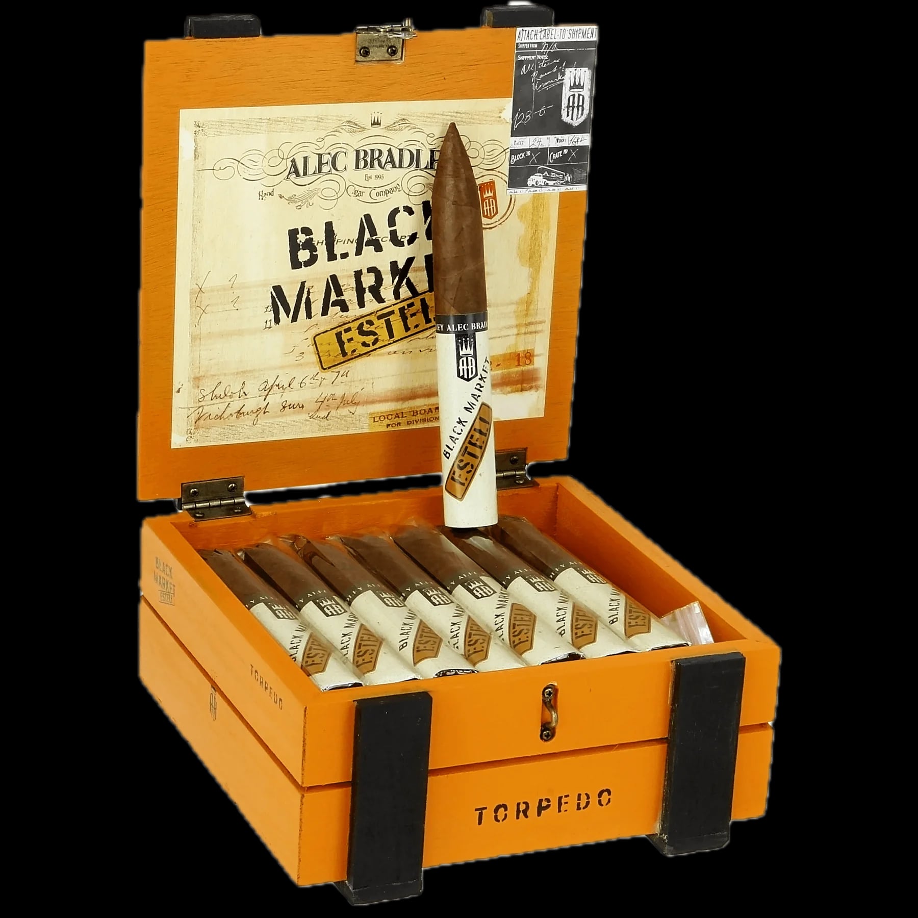 Alec Bradley - Black Market Esteli - Torpedo - BOX OF 24