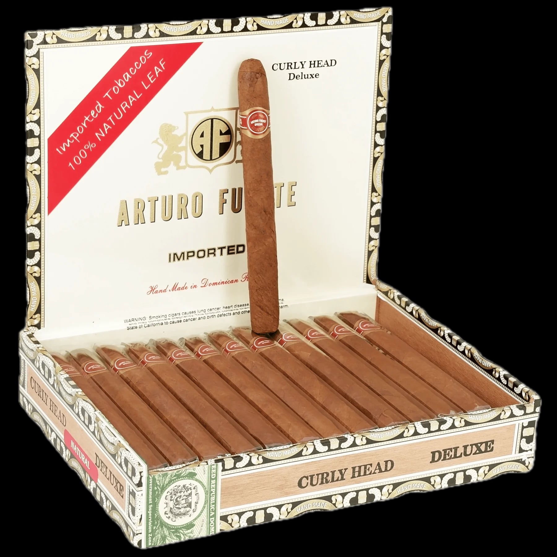 Arturo Fuente - Curly Head - Natural - Curly Head Deluxe - BOX OF 25