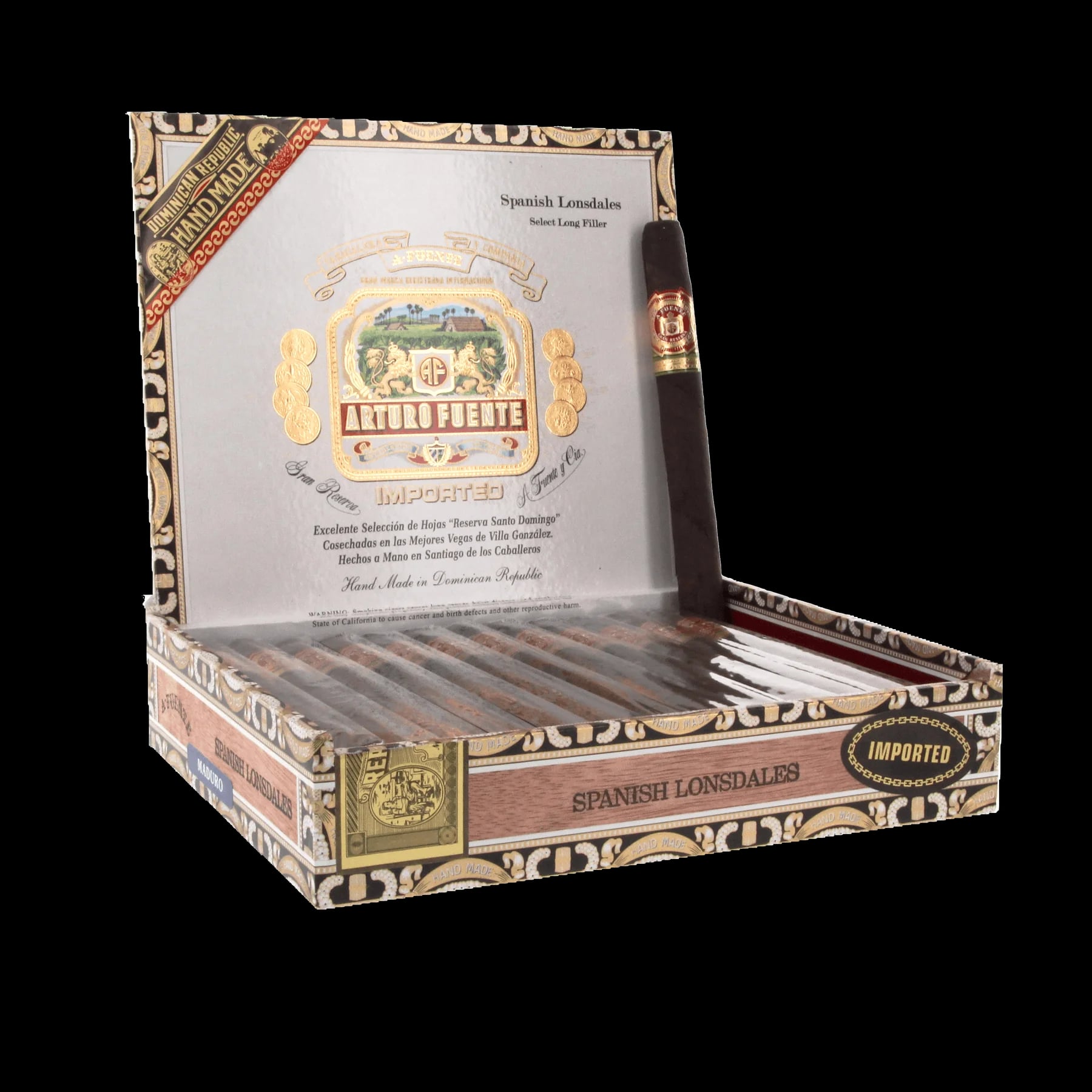 Arturo Fuente - Spanish Lonsdale - Maduro - BOX OF 25