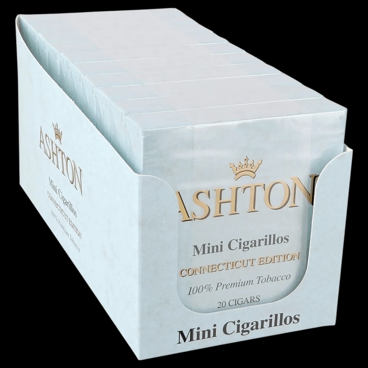 Ashton - Small - Connecticut (Blue) - Mini Cigarillos - 200 Count (10 x 20)