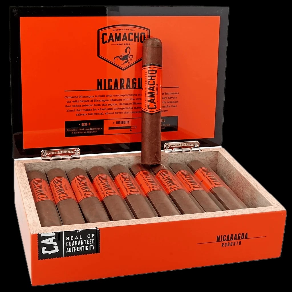 Camacho Nicaragua - Robusto - BOX OF 20