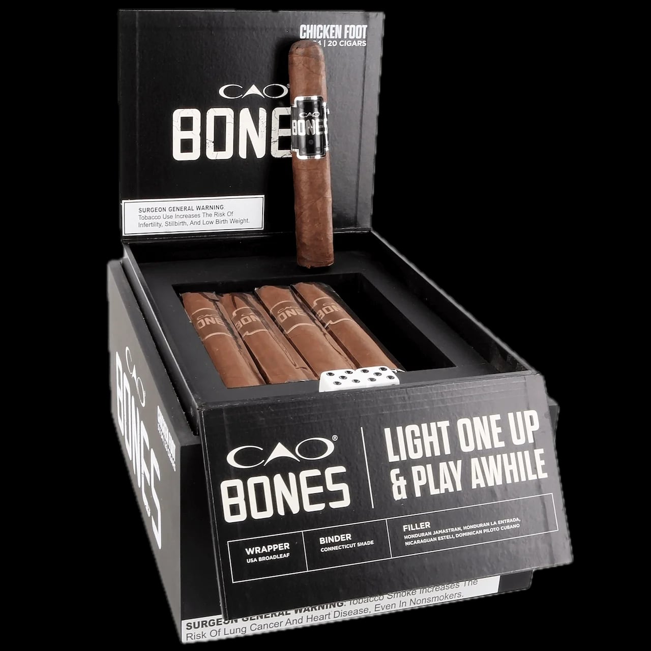 CAO Bones - Chicken Foot - BOX OF 20
