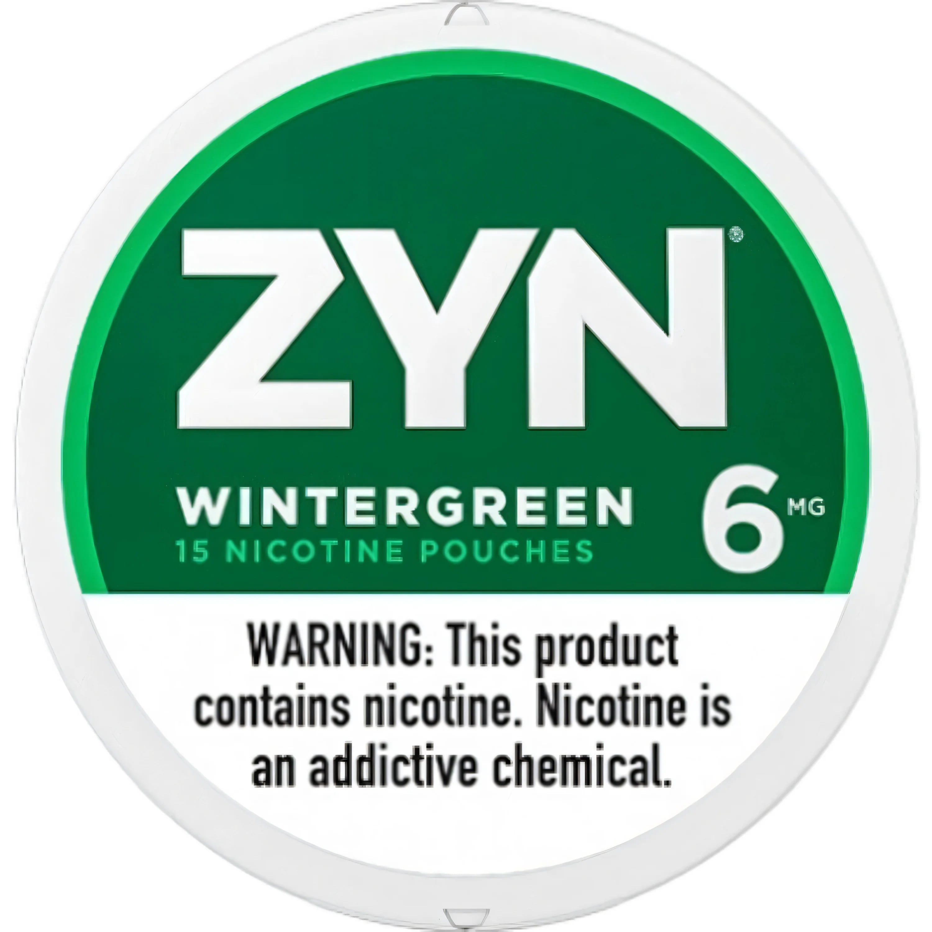 Zyn Nicotine pouches 6mg Wintergreen, 5 cans