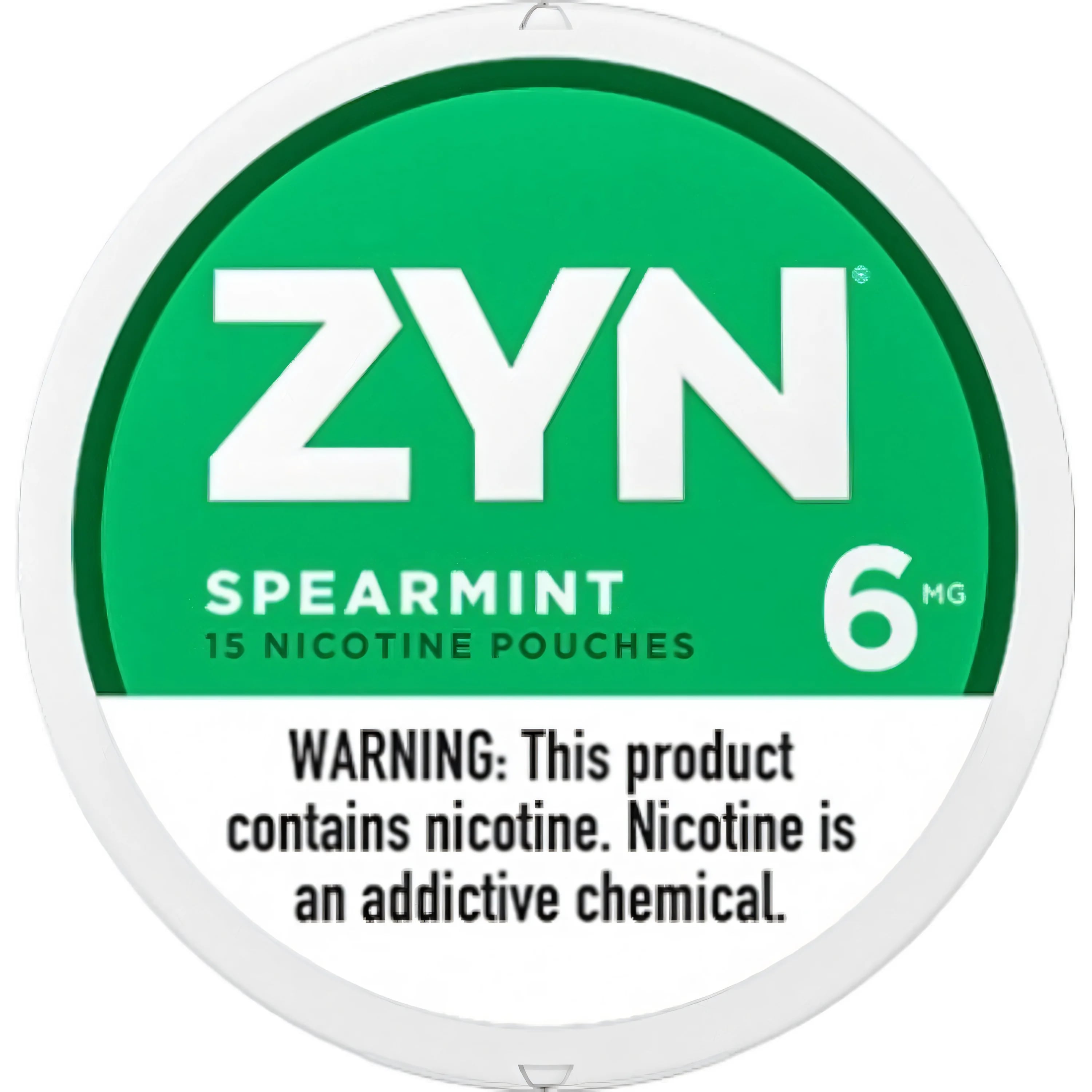 ZYN Spearmint 6mg Nicotine pouches (5 cans)