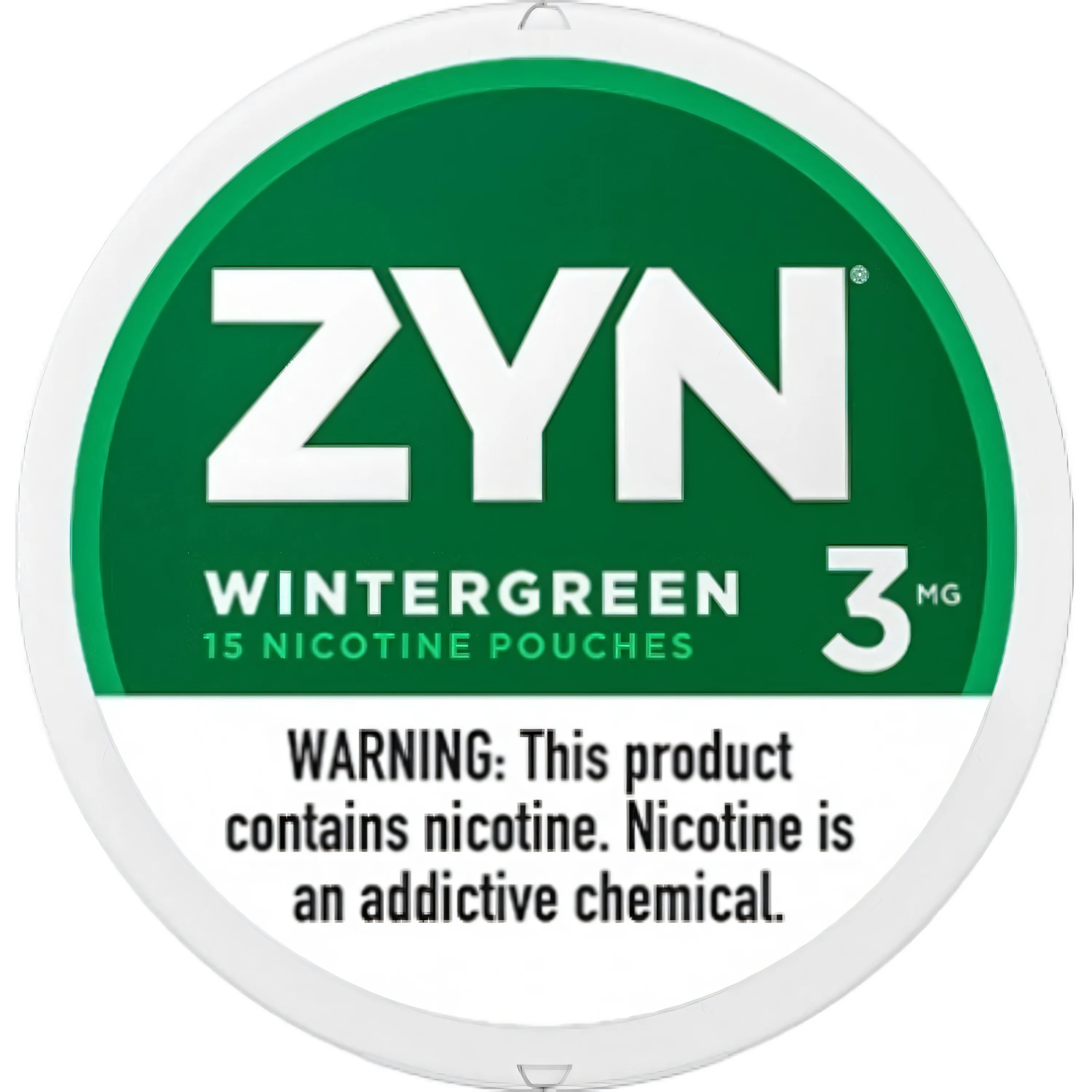 ZYN Nicotine pouches 3mg Wintergreen (5 cans)