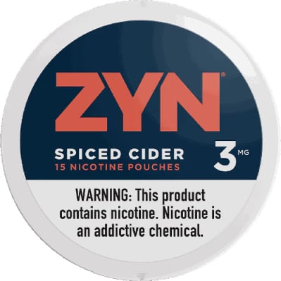 ZYN Nicotine pouches 3mg Spiced Cider (5 cans)