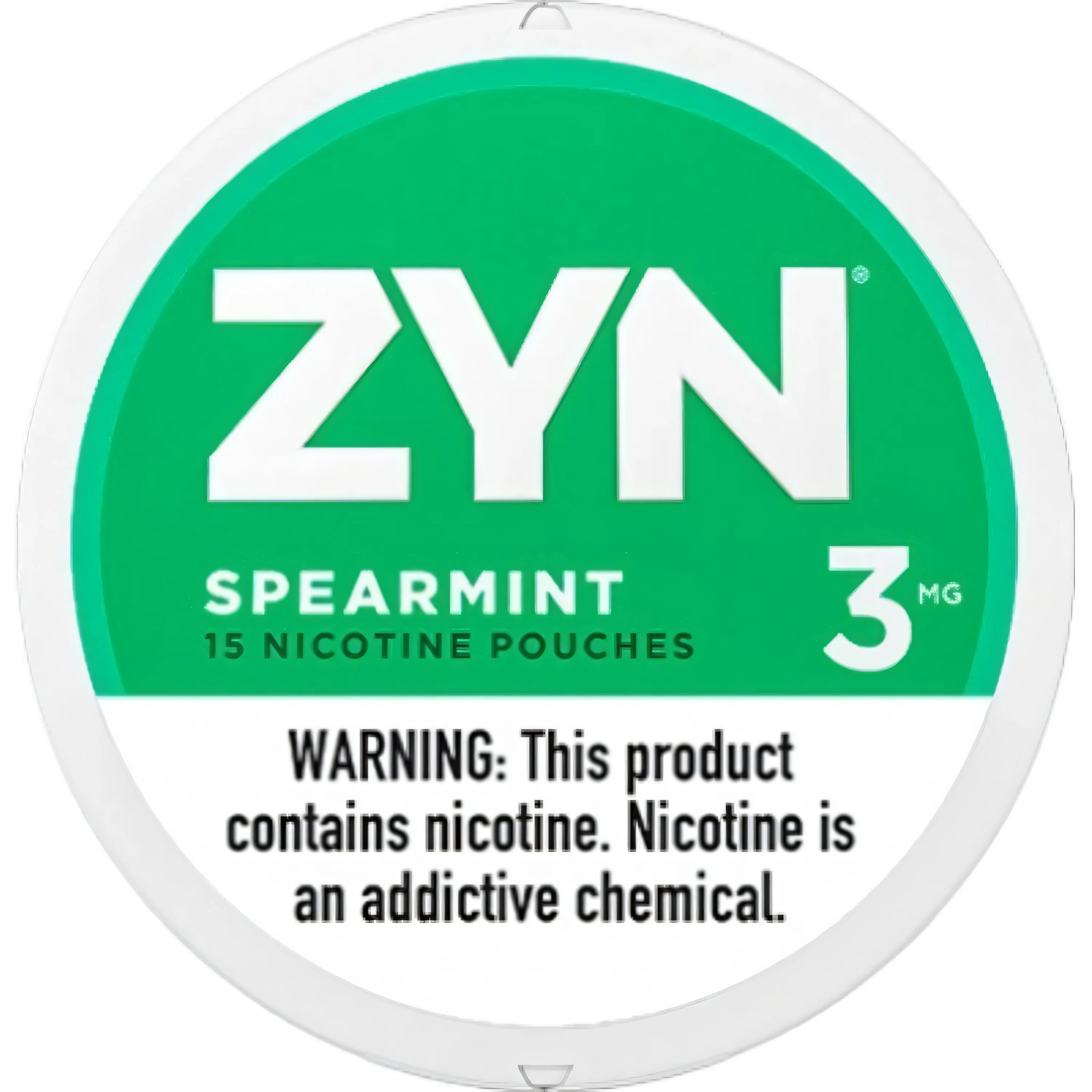 Zyn Nicotine pouches 3mg Spearmint, 5 cans