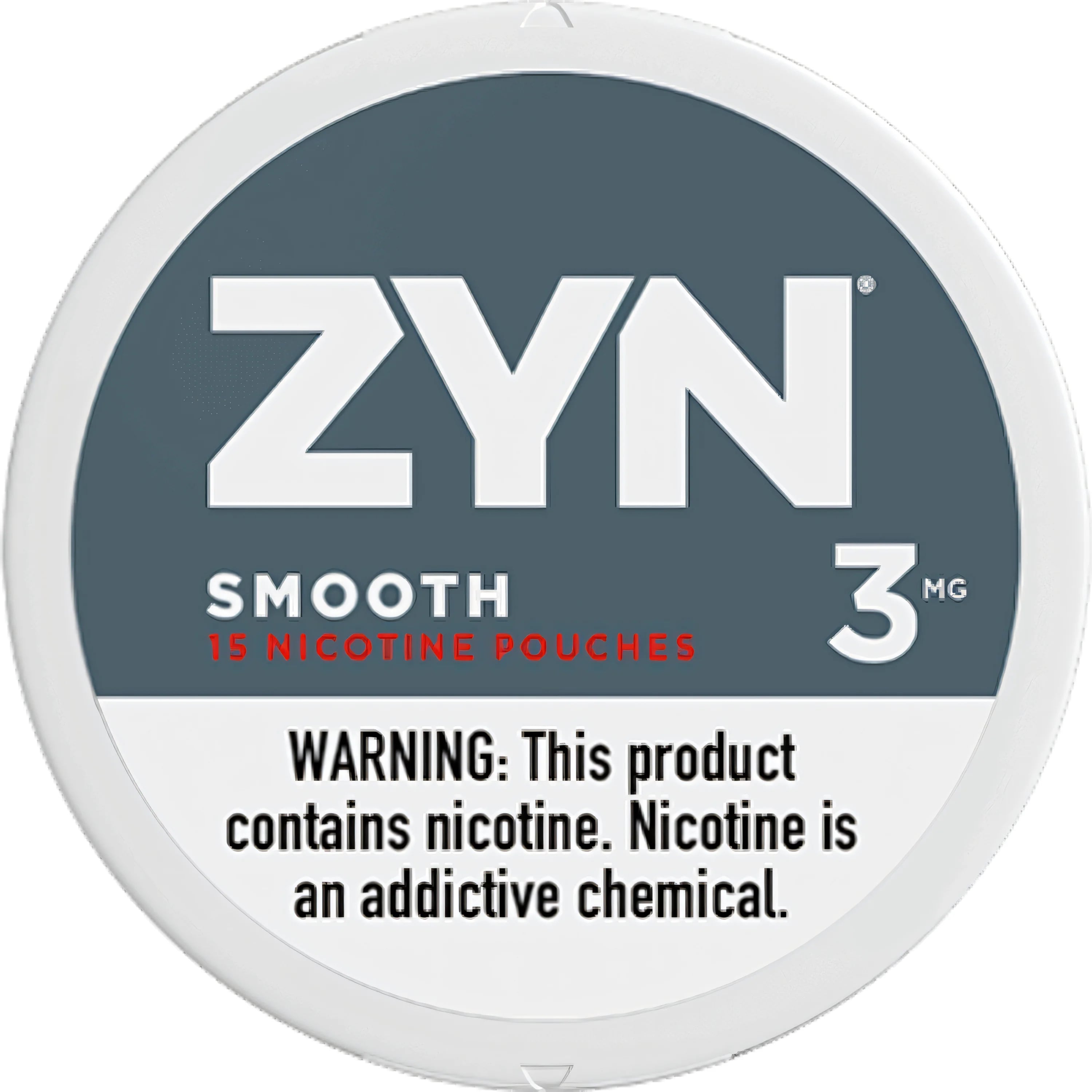 Zyn Nicotine pouches 3mg Smooth, 5 cans