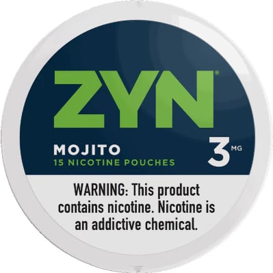 Zyn Nicotine pouches 3mg Mojito, 5 cans