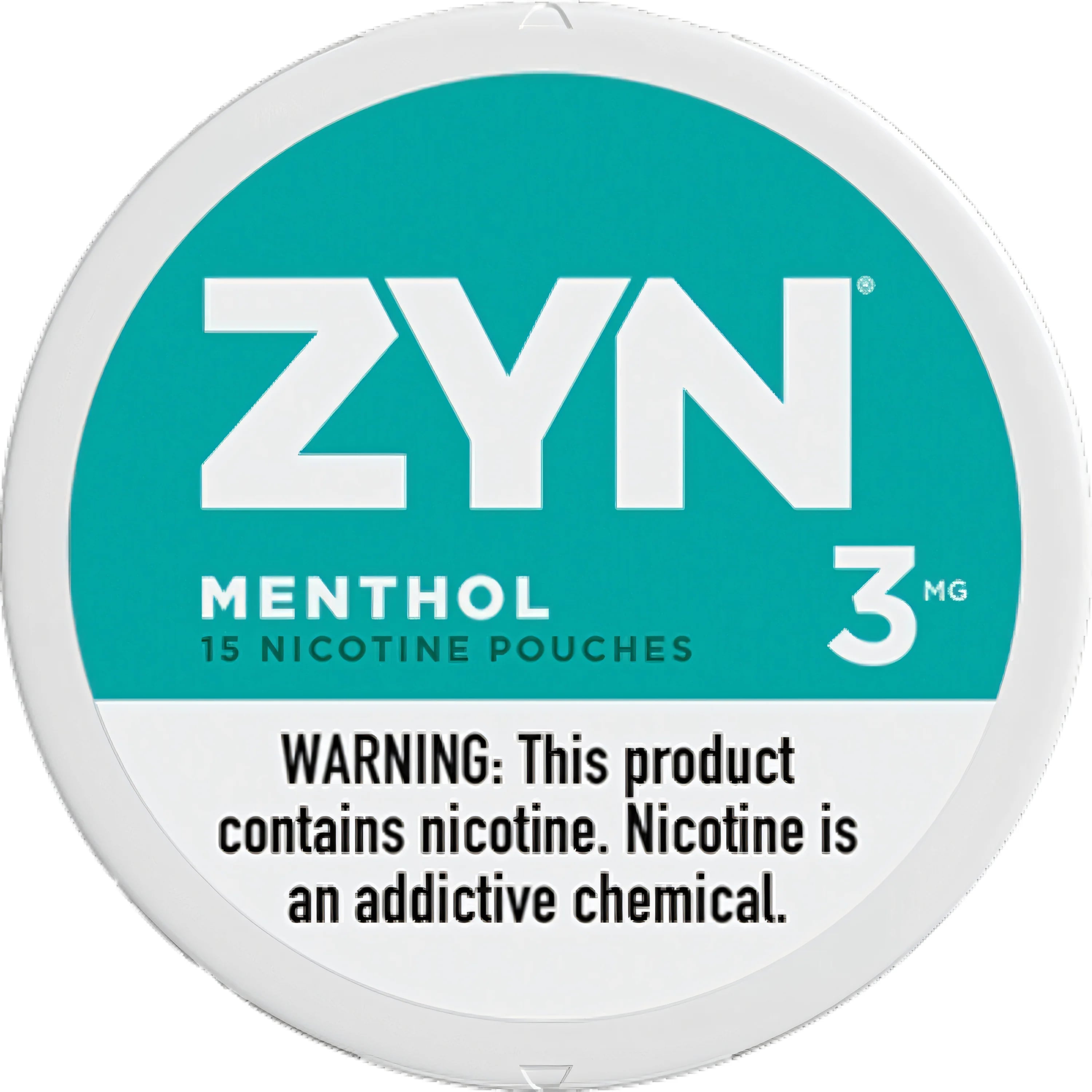 Zyn Nicotine pouches 3mg Menthol, 5 cans