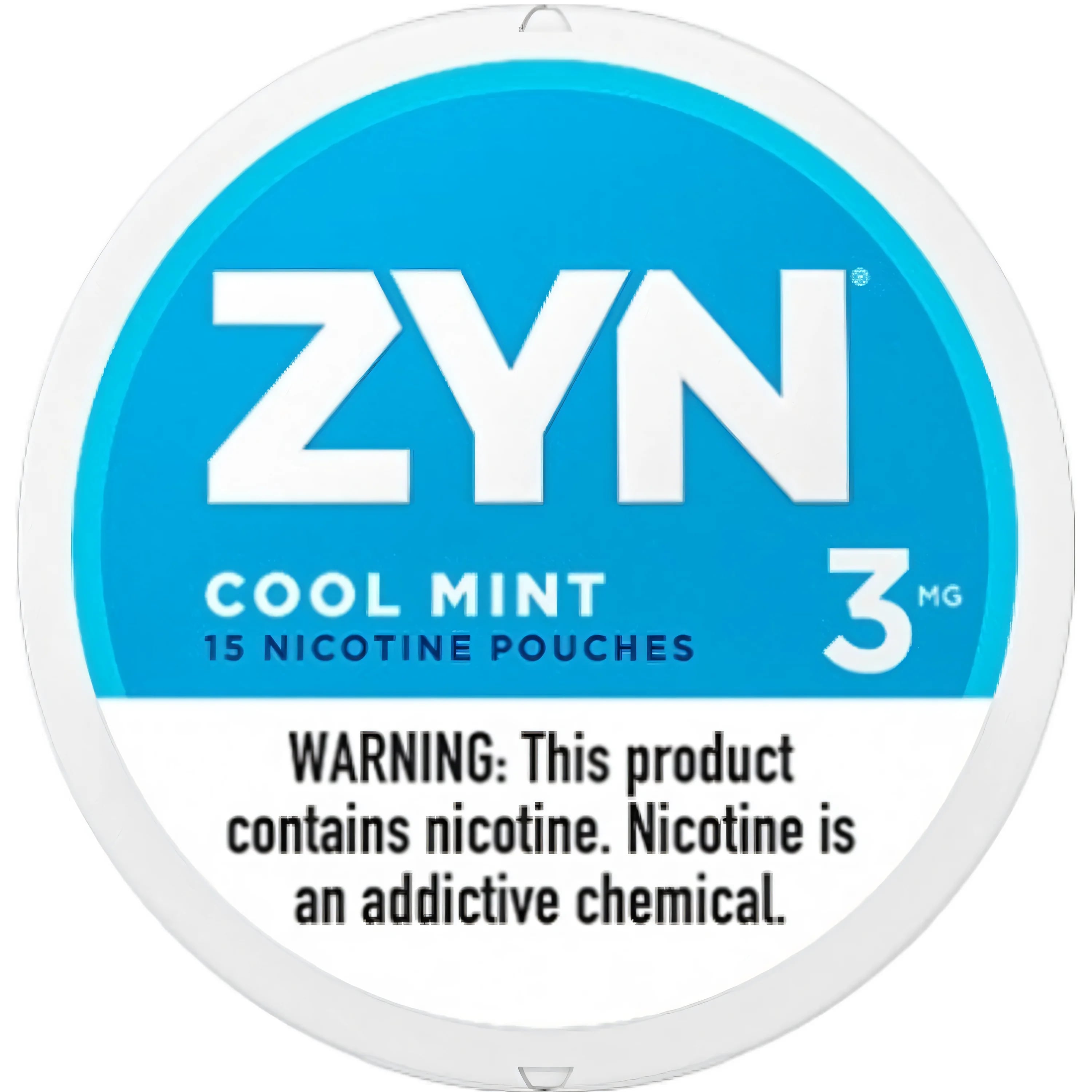 ZYN Nicotine pouches 3mg Cool Mint (5 cans)
