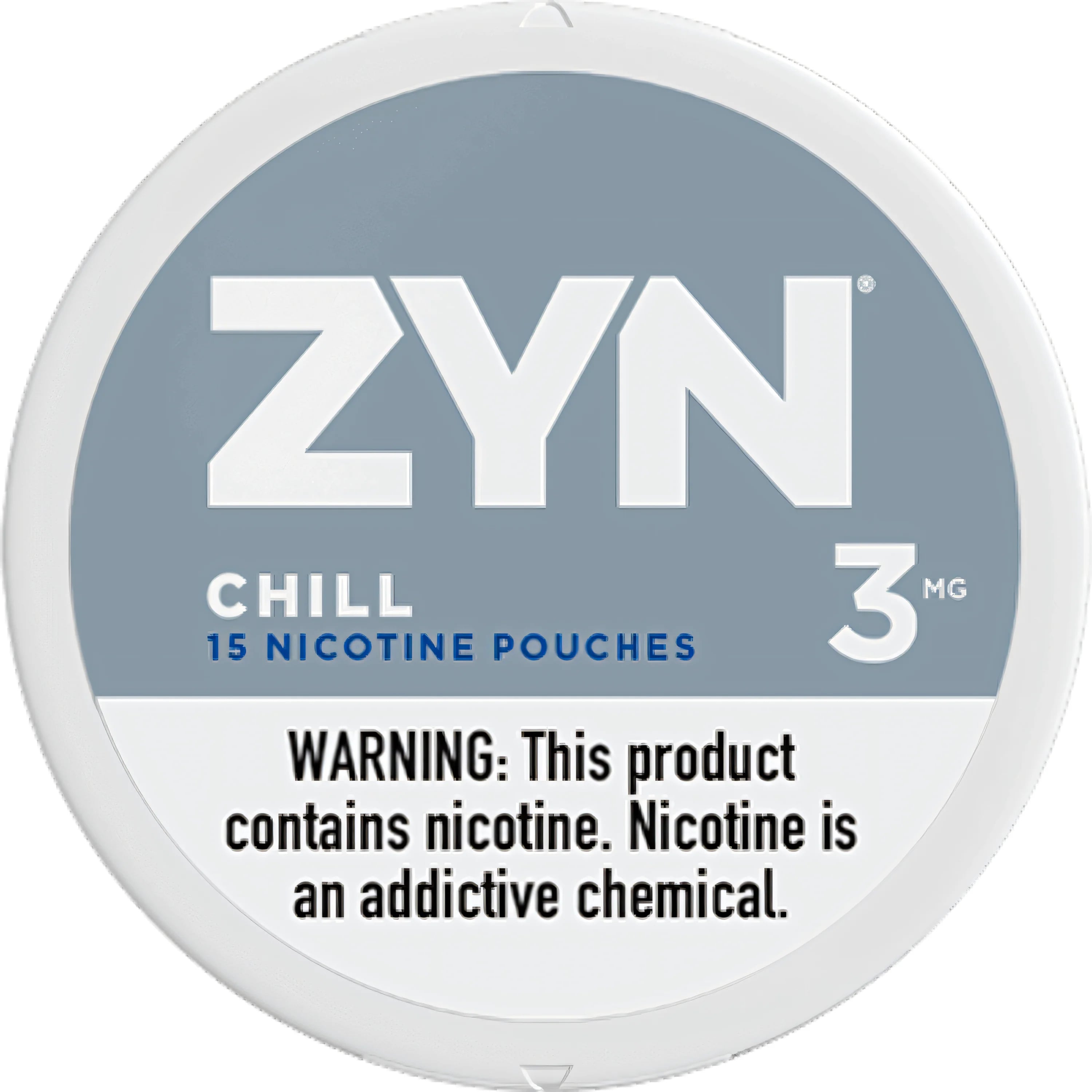 ZYN Chill 3mg Nicotine pouches (5 cans)