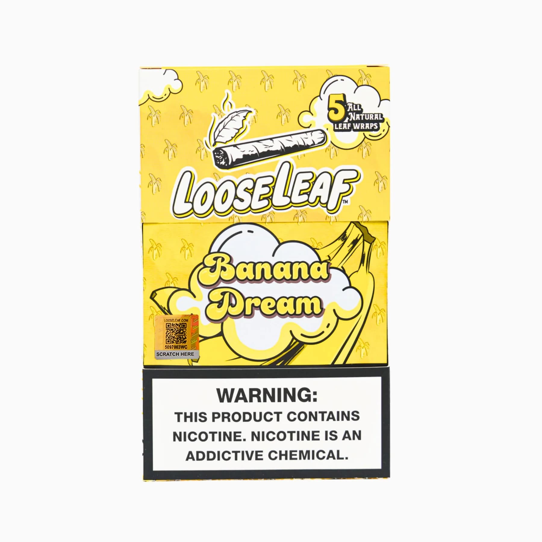 Loose Leaf Banana Dream wraps, 8 packs of 5