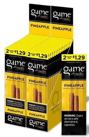 Game Vega Cigarillos Pineapple Foil 30 Pouches of 2
