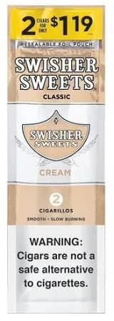 Swisher Sweets Cigarillos 30 Packs of 2 Cigars Cream