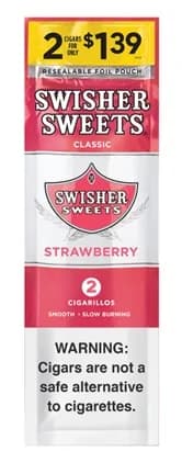 Swisher Sweets Cigarillos 30 Packs of 2 Cigars Strawberry