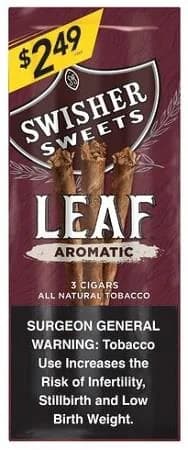 Swisher Sweets Leaf 10/3-ct Pack of 30 Sweet Aromatic