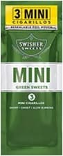 Swisher Sweets Mini Cigarillos Green Sweets 15 Pouches of 3