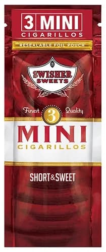 Swisher Sweets Mini Cigarillos regular 15 Pouches of 3