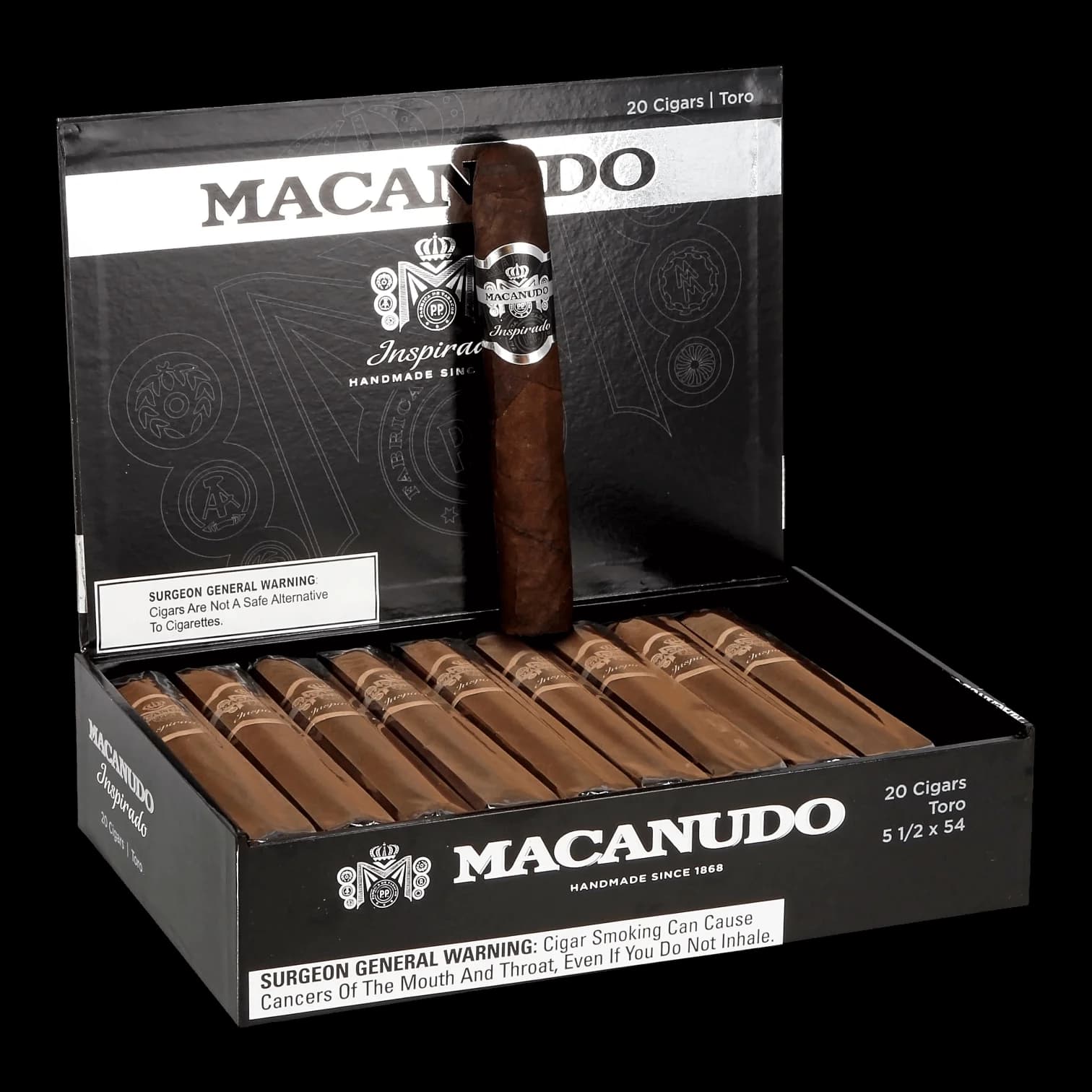 Macanudo Inspirado Black Toro 20
